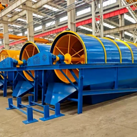 Crible rotatif motorisé Hongxing pour l'exploitation minière et la construction - Classificateur circulaire en acier pour sable et agrégats d'or 380V