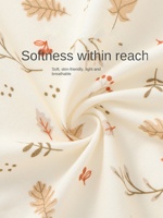 Combinaison pour bébé, été, nouveau-né, manches courtes, motif floral et feuilles d'érable, respirante, unisexe, mélange de coton, combinaison pour ramper