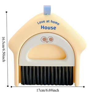 Zenidoo L-600 Bathroom <b>Mini</b> Dustpan <b>Keyboard</b> Cleaning Brush Set High-value Plastic Cartoon Multi-Functional Cleaning Brush - Product Image 6