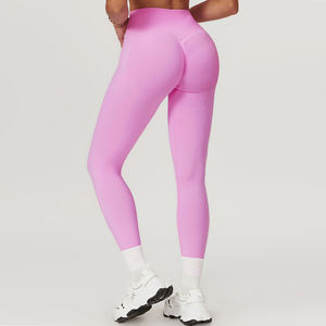 2025 nuevo diseño ropa de gimnasio mujeres elegante secado rápido compresión sin costuras nuevo Scrunch <span class=keywords><strong>Bum</strong></span> entrenamiento atlético mallas de gimnasio - Product Image 1