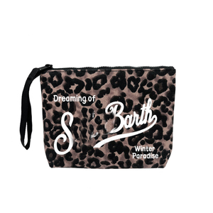 Borsa Clutch <span class=keywords><strong>di</strong></span> Lusso per Donna, Famosa <span class=keywords><strong>Marca</strong></span> Italiana, Stampa Leopardata, in Tela, Modello Autunno Inverno Europeo e Americano, Borsa a Mano e Pochette - Product Image 1