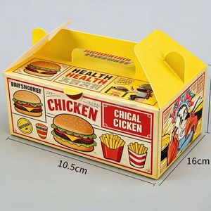 Caja de Papel para Comida Rápida Personalizada al por Mayor de Alta Calidad para Llevar Pollo Frito, Nuggets y Alitas - Product Image 3