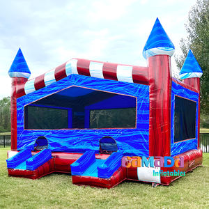 Château gonflable de qualité commerciale sur mesure en PVC, 4x4m, protection UV, ignifuge, capacité de 600 kg - Product Image 4