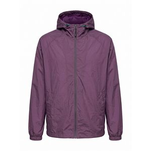 Custom Wholesale Hiking Clothing Lightweight Nylon Hooded Casual Outdoor Full Zip Crinkle Texture <b>Mens</b> Windbreaker <b>Jacket</b> - Product Image 1