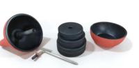 Kettlebell de compétition réglable en fonte Vobell QJ-005 de 32 kg avec plaque de poids et logo personnalisé