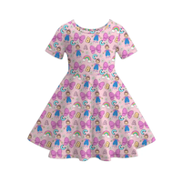 Tenues d'été pour enfants : Robe tourbillon personnalisée pour bébé, vêtements assortis pour filles, ensembles sœur, princesse respirante à boutons