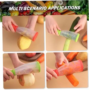 Multifunctional Manual 2-in-1 Household Kitchen <b>Tools</b> Fruit Knife Storage <b>Box</b> Vegetable Fruit Potato Peeler Stainless Steel - Product Image 4