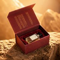 Boîte magnétique haut de gamme pour Oud et huiles essentielles avec insert en éponge, boîte en carton personnalisée pour flacon de parfum 30ml 50ml, boîte en carton pour parfum
