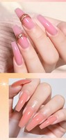 Gel Poly Rose Professionnel 15ml de Haute Qualité, Très Vendu, 8 Couleurs, Gel UV Épais et Dur pour Extension d'Ongles, Idéal pour Salons de Manucure