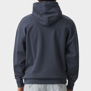 <span class=keywords><strong>Felpa</strong></span> oversize in pile <span class=keywords><strong>grigio</strong></span> <span class=keywords><strong>scuro</strong></span> con orlo a costine e polsini Casual ampia vista frontale e posteriore pesante <span class=keywords><strong>felpa</strong></span> personalizzata - Product Image 2