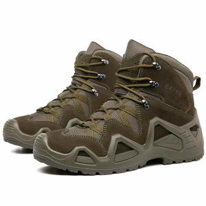 TSB07 Waterproof <b>Hiking</b> <b>Boots</b> Suede High Top Outdoor All Seasons Lace-Up Men Shoes - Product Image 1