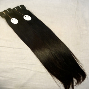 Cabello Humano Indio Remy Virgen de un Solo Donante, Sin Procesar, con Cutícula Alineada, Liso Sedoso, Tejido a Máquina, Doble Trama, 10-30cm, Venta al por Mayor - Product Image 1