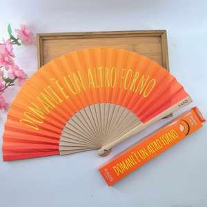 Abanico de Bambú de 23 cm con Diseño Personalizado, Artesanía de Madera Ecológica Pintada con Motivo de Hadas para Eventos - Product Image 6