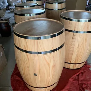Large Volume Factory Direct Sale Made In China Pine Oak Bucket Wood Wine Barrel