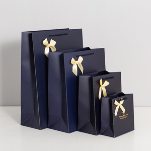 Custom Eco-Friendly Red and White Bowknot Cardboard Paper Bags with Digital Printing for <b>Small</b> Businesses and Lover <b>Gifts</b> - Product Image 4