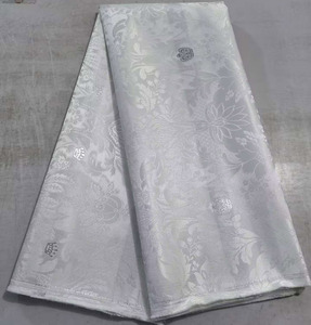 Gele nigérian en jacquard Sego, foulard africain <span class=keywords><strong>Aso</strong></span> Oke en soie, couleur pêche, imperméable, pour femmes, fête sur la plage, sports de plein air, pêche - Product Image 2