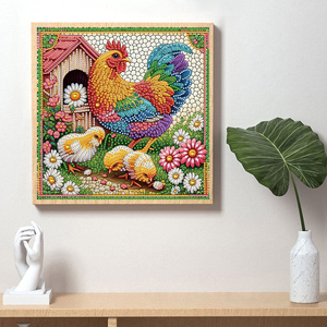 Haute qualité 30x30cm bricolage <span class=keywords><strong>coq</strong></span> diamant <span class=keywords><strong>peinture</strong></span> spéciale en forme 5D acrylique créatif Animal diamant <span class=keywords><strong>peinture</strong></span> pour la décoration de la maison - Product Image 4