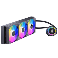 Enfriador Líquido para CPU SNPWMAN de 360 mm, Ventiladores PWM Silenciosos ARGB, Radiador de Refrigeración por Agua de Triple Fila para Computadora de Escritorio