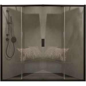 Accessoire d'intérieur transparent Barbados 142-147 Ap.61 Ensemble de portes avec 2 portes coulissantes et 2 portes fixes - Product Image 1