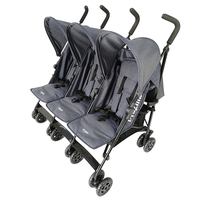 Poussette triple pour bébé, poussette pour trois bébés, poussette triple