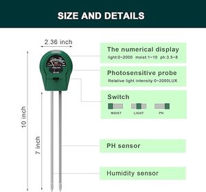 3-trong-<span class=keywords><strong>1</strong></span> đất Tester phát hiện chính xác của ánh sáng, độ ẩm & PH, CE & Rohs chứng nhận làm vườn và nông nghiệp OEM/ODM nhà máy giá - Product Image 5
