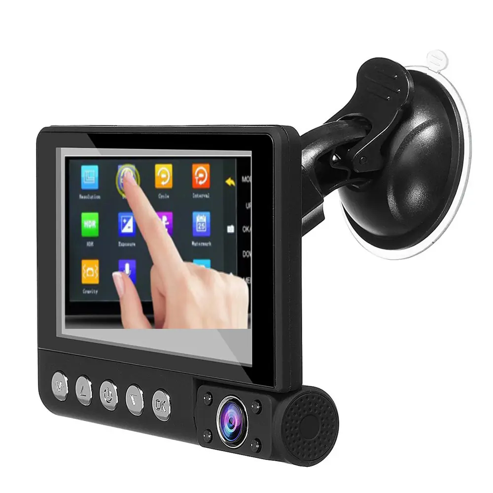 4 "IPS Touchscreen Fahrzeug werkzeuge 3-Kanal-Kameraobjektiv Dash Cam zum Fahren von Video aufnahmen Black Box Car DVR-Kamera