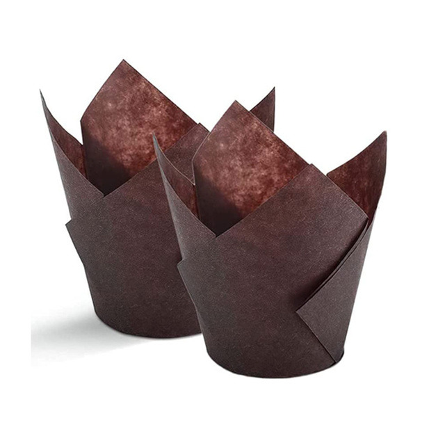 Greaseproof Tulip Cupcake Baking Cups Wrappers Muffin Paper Liner