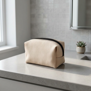 Mini pochette de maquillage légère pour femme Pièce de déclaration cousue artisanale fabriquée de manière éthique pour les marques de boutique de vacances d'été - Product Image 3