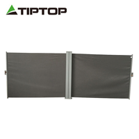 Parasol de jardin extérieur pliable, écran pare-vent, séparateur d'intimité, auvent rétractable double face