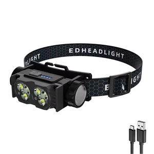 XINSITE 1000 lümen LED USB şarj edilebilir kafa lambası su geçirmez alüminyum el feneri açık spor ve yürüyüş için kolay USB şarj - Product Image 1