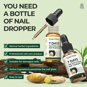 Traitement des ongles au gingembre et à l'arbre à thé Kreain Nature 7 Days, 30 ml, liquide fortifiant pour les ongles, pour les soins des mains et des pieds - Product Image 2