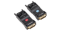Convertisseur de média DVI vers fibre optique 4K 10 Gbit/s jusqu'à 2 km LC sur fibre monomode avec audio stéréo externe pour l'industrie de la diffusion télévisuelle