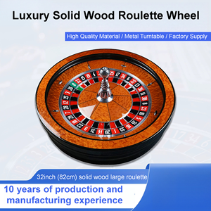 <span class=keywords><strong>Roulette</strong></span> en bois massif de 32 pouces, roue russe, roue américaine, roue européenne, roue porte-bonheur, simple <span class=keywords><strong>0</strong></span>, double 00, rotor métallique, coins arrondis - Product Image 1