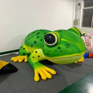 Customized Newest Design Cute Animal Cartoon Forest poison arrow frog Inflatable Frog with spots For Sale