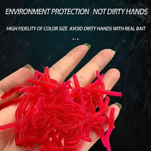200 pièces/sac <span class=keywords><strong>de</strong></span> 3.5cm haute qualité Silicone odeur pêche doux ver appât ver <span class=keywords><strong>de</strong></span> terre appâts <span class=keywords><strong>de</strong></span> pêche leurres - Product Image 2