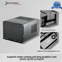 Silverstone SG13 Grande Alimentation Longue Carte Graphique Refroidissement par Eau Mini Gaming Desktop ITX Case avec Fan Stock