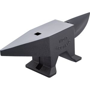 Cast <b>Iron</b> Single Horn 60 Kg 12 in Face Plate <b>7</b> 1/2 in Horn Industrial Grade Blacksmith Tool Black Electrostatic Coated - Product Image 3