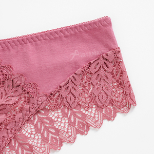 Culotte <span class=keywords><strong>Tanga</strong></span> Femme en Coton Doux Respirant avec Dentelle Feuille Sexy Green Envoy – Sous-vêtements Féminins Taille Basse - Product Image 5