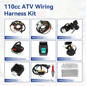 Kit Completo de Cableado SHIQINHA para Tao Tao Coolster <span class=keywords><strong>125cc</strong></span>/110cc ATV Quad 4 Ruedas 4 Tiempos, Conductor de Cobre, PVC - Product Image 2