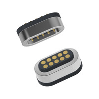 Conector de Alimentación USB Magnético para Lámparas LED, Cabezas Macho/Hembra, Fila Simple/Doble, Color Personalizado