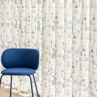 Cortinas Florales con Estampado Clásico, Elegantes y Transparentes para Comedor, Venta Directa de Fábrica
