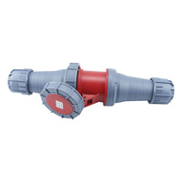 5Pin 125A CEE industriel mâle femelle prise ensemble étanche à la poussière IP67 rouge housse de protection