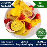 Fraises lyophilisées en gros, prix OEM, marque privée, fraises entières, en dés, en tranches, en cubes, fruits lyophilisés, fruits séchés
