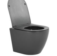 Toilette murale en céramique suspendue au design moderne Toilette flottante en suspension Tornado Vortex Bol carré Salle de bain Toilette suspendue au mur