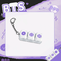Porte-clés anti-stress clavier ARIRANG des Bangtan Boys, best-seller, avec breloque BT, merchandising J-Hope, violet