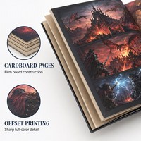 Impression de bandes dessinées personnalisées à couverture rigide pour les éditeurs, reliure parfaite, pages en carton, estampage à chaud, plastification