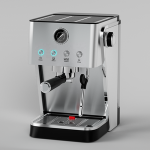 Cafetera Espresso Semiautomática de 20 Bares con Calentamiento Instantáneo, Panel de Acero Inoxidable y Espumador de Leche para Uso Doméstico - Product Image 5