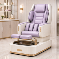 Station de pédicure intelligente pour salon de manucure avec massage multi-zones, bassin transparent et finition personnalisée