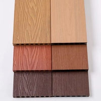 Tarima de Exterior Impermeable de WPC, Baldosas de Madera Plástica, Suelo de WPC, Tarima Compuesta de Coextrusión con Vetas de Madera en 3D