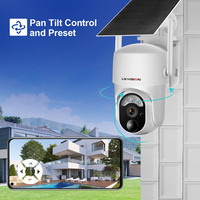 LS VISION 3MP 2K 无线太阳能供电 PTZ 摄像机 4G WiFi 户外安全摄像头 PIR 人体检测 双向音频 Ubox 应用程序